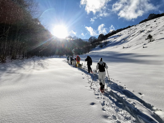 Abruzzo ciaspolata a Campo Felice