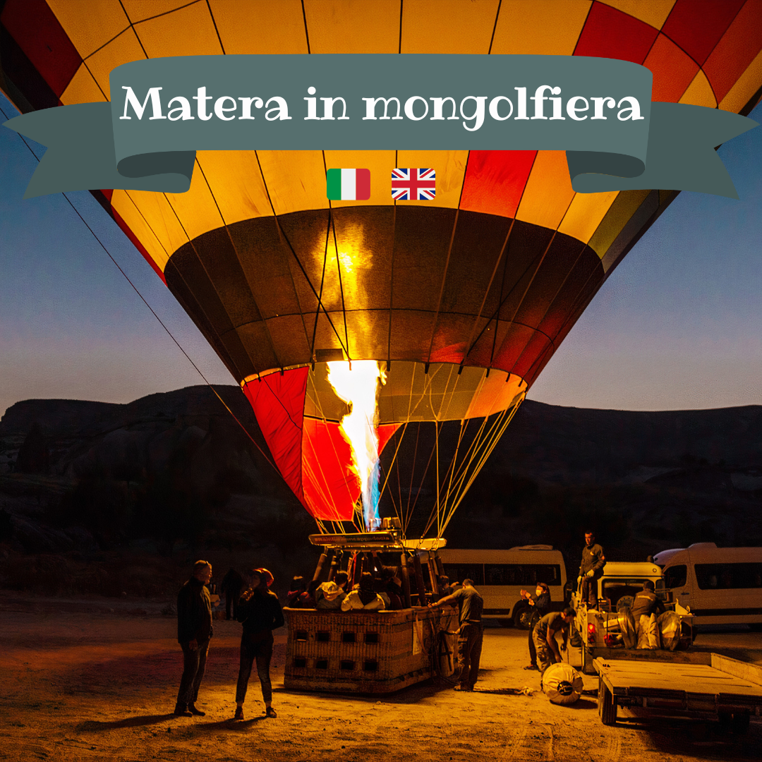 Matera in hot air balloons